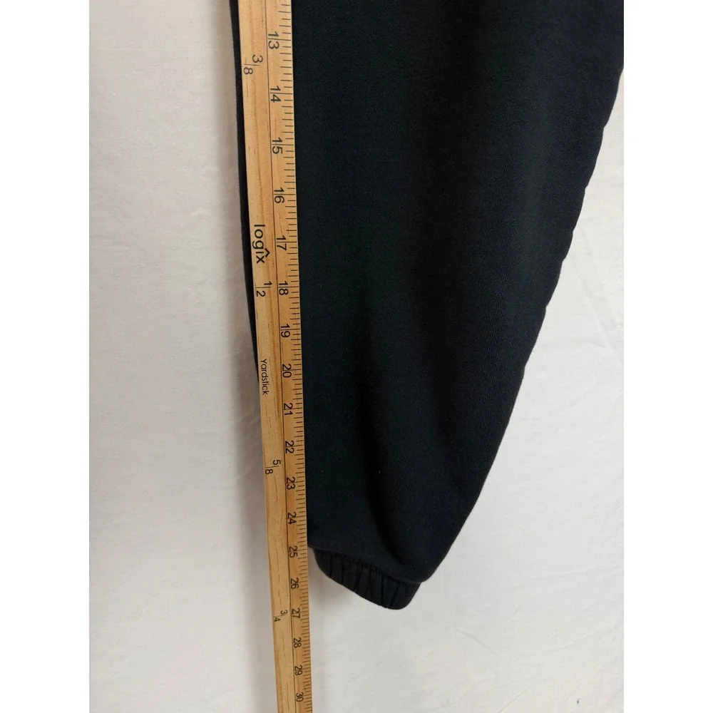 Adidas Men 100% Cotton Cargo Joggers Large Black Trefoil Sweatpants